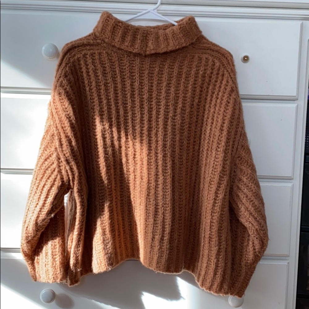 Free People Fluffy Fox Sweater in Pink - Picture 3 of 4